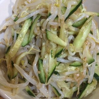 もやしときゅうりの中華味風(*^^*)